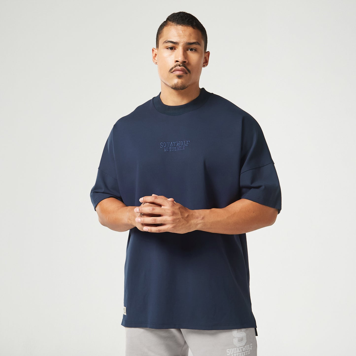 Golden Era Authentic Oversized T-shirt Navy Logo Edition - Navy