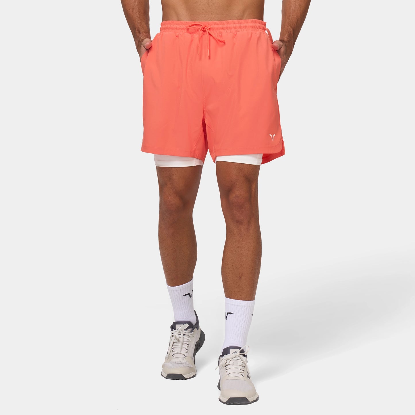 شورت فاونديشن 5" 2 في 1 - مرجاني