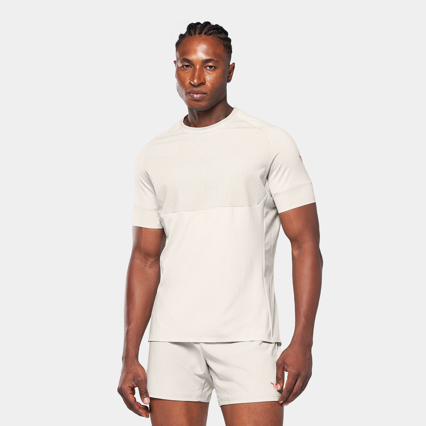 لاب 360° تيشيرت أكت دراي® باور مضاد للإنزلاق - فضي مطفي