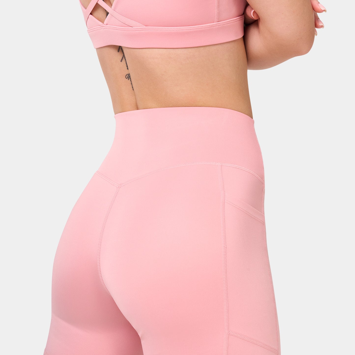 شورت بخصر مرتفع 5" - موف فاتح 