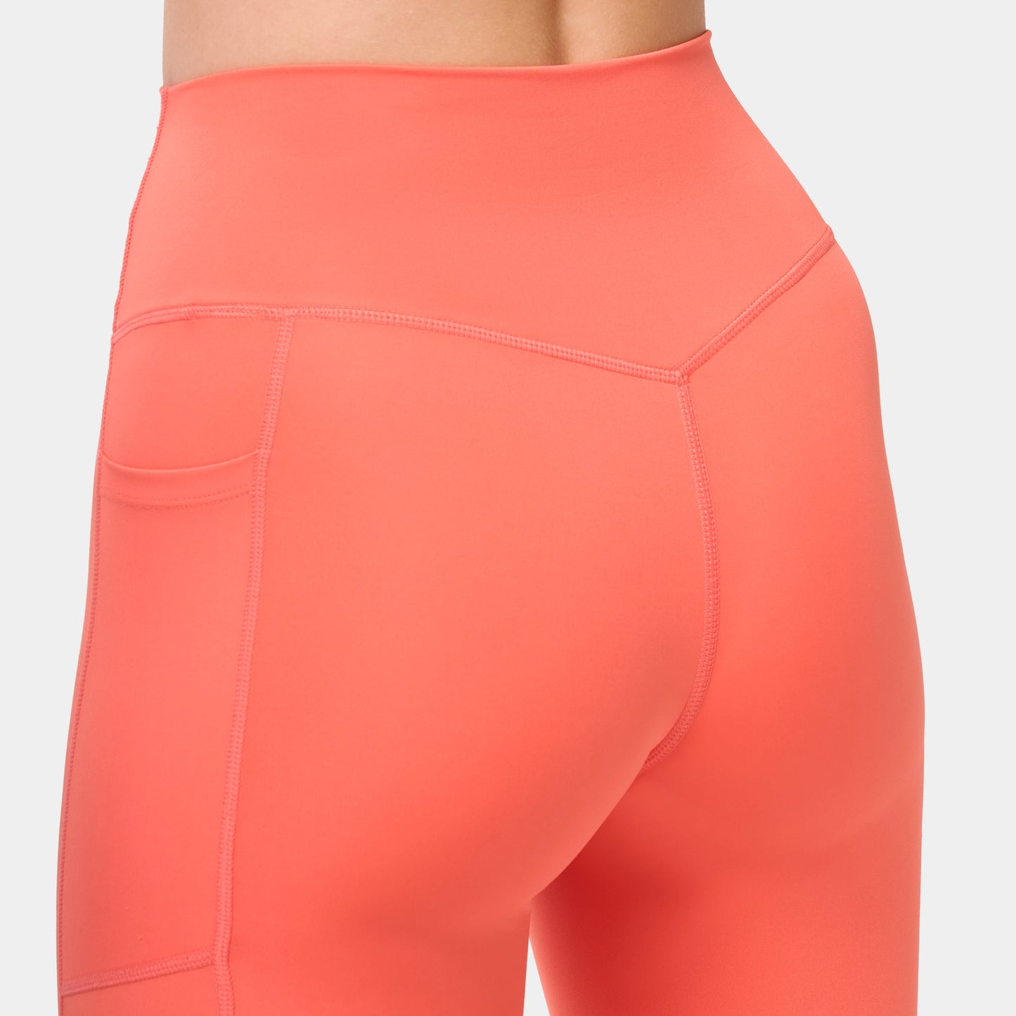 ليقنز بخصر مرتفع 27" - مرجاني