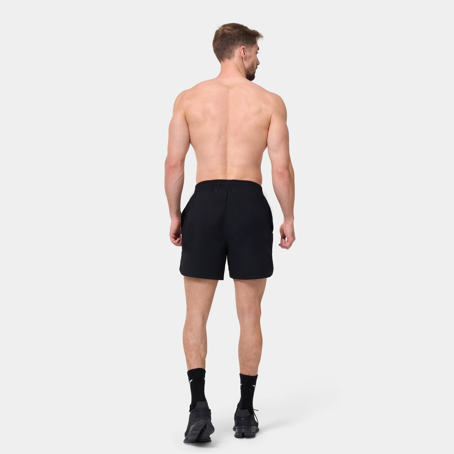 5” Gym-to-Swim Shorts - Black