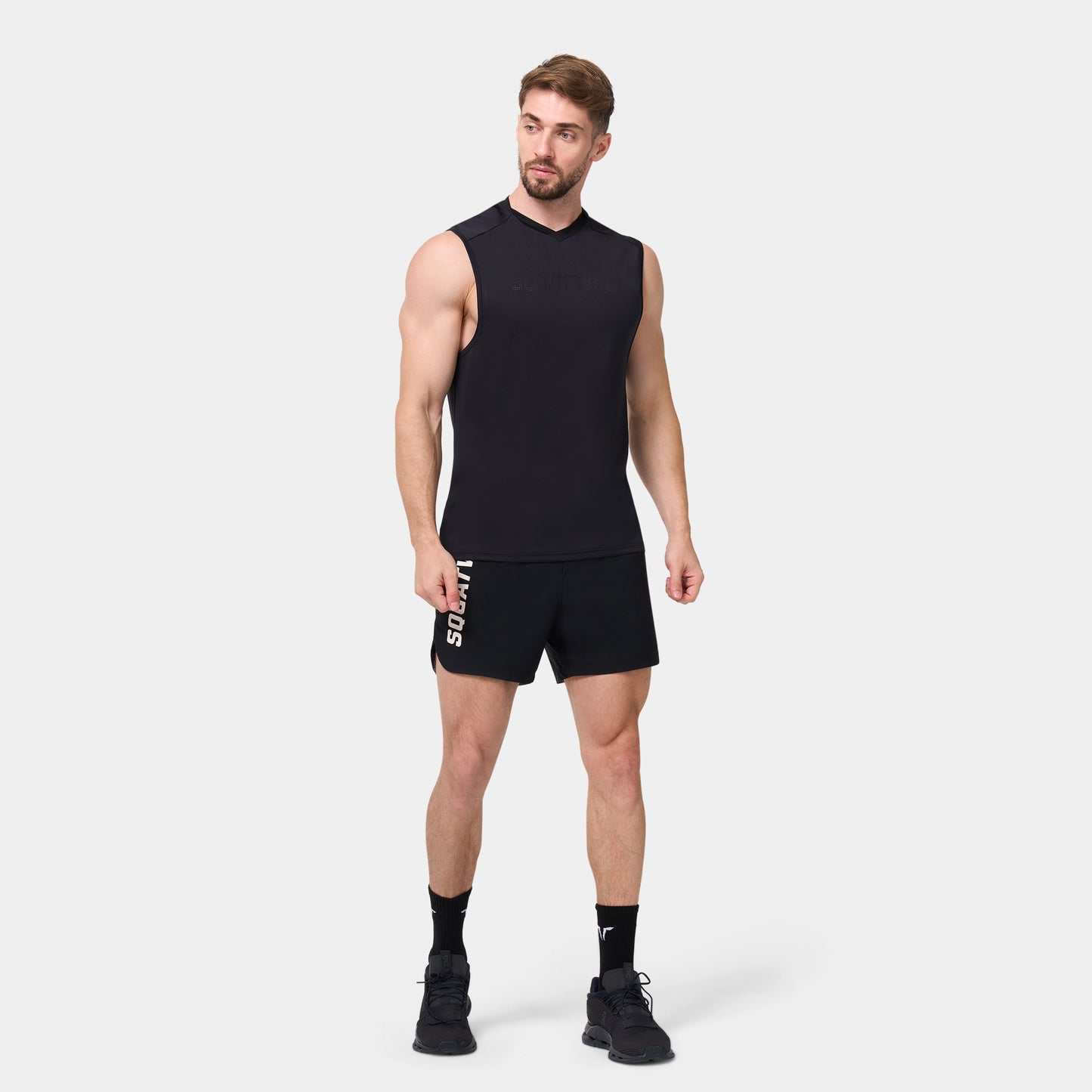 5” Gym-to-Swim Shorts - Black