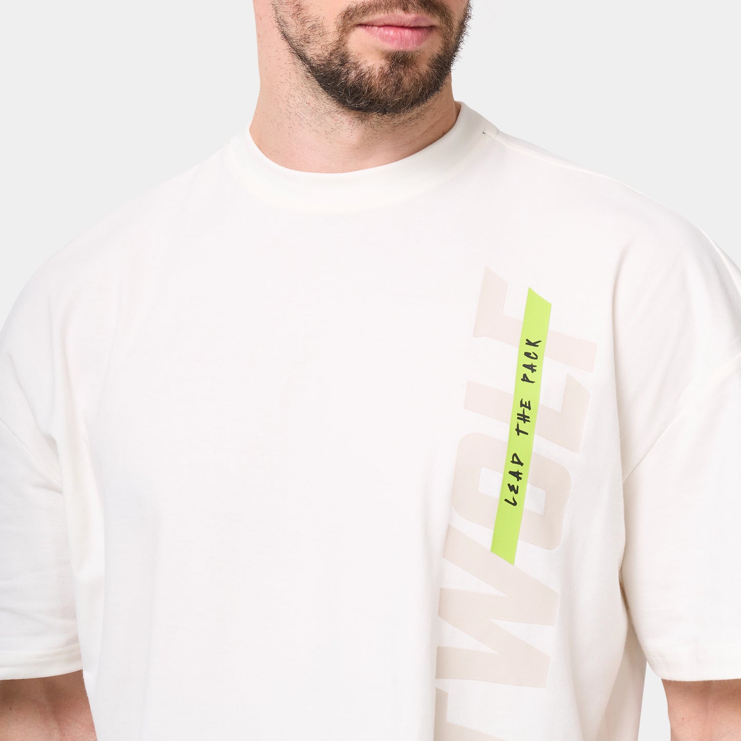 Core Oversize Graphic T-shirt - Pearl White