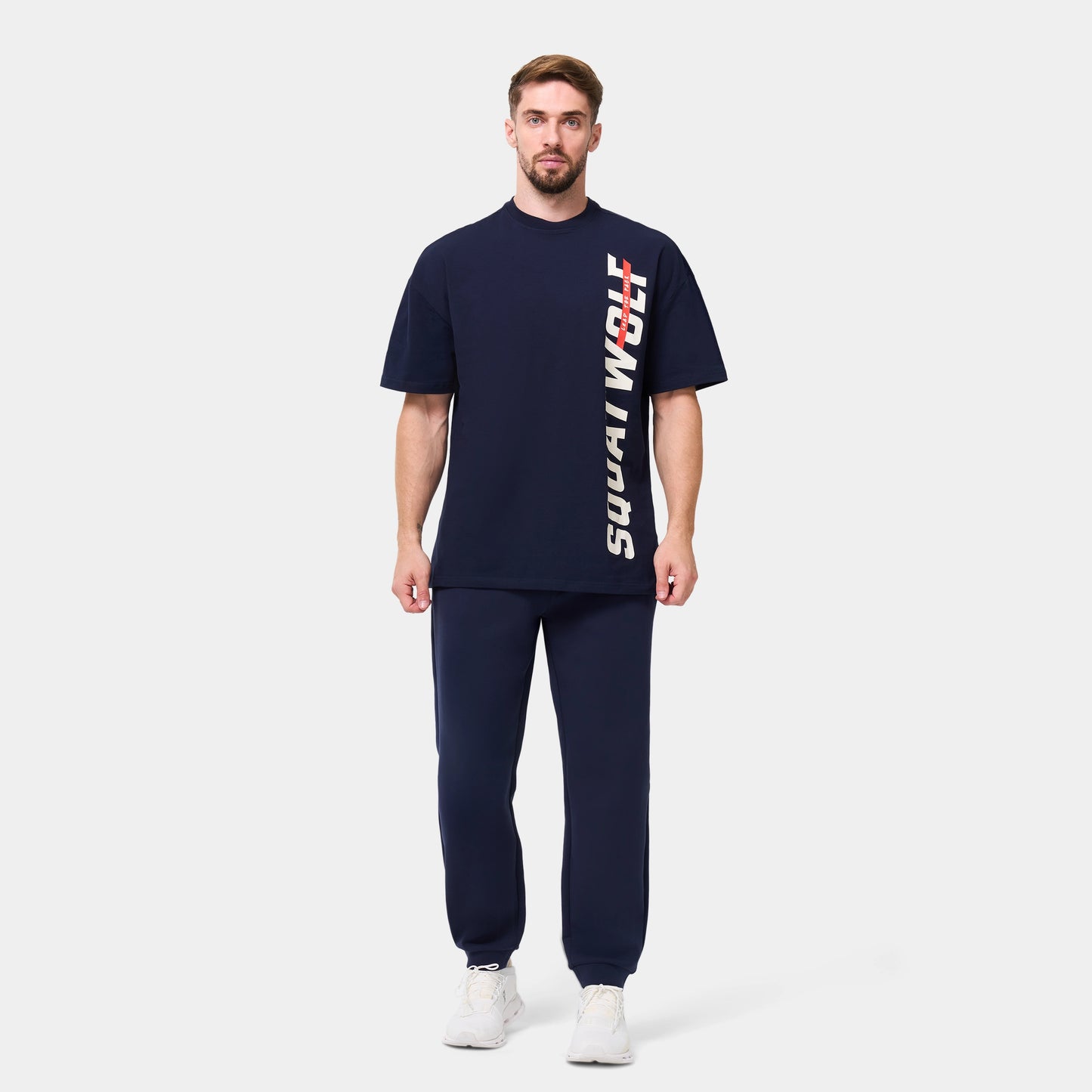 Wordmark Regular Joggers - Navy