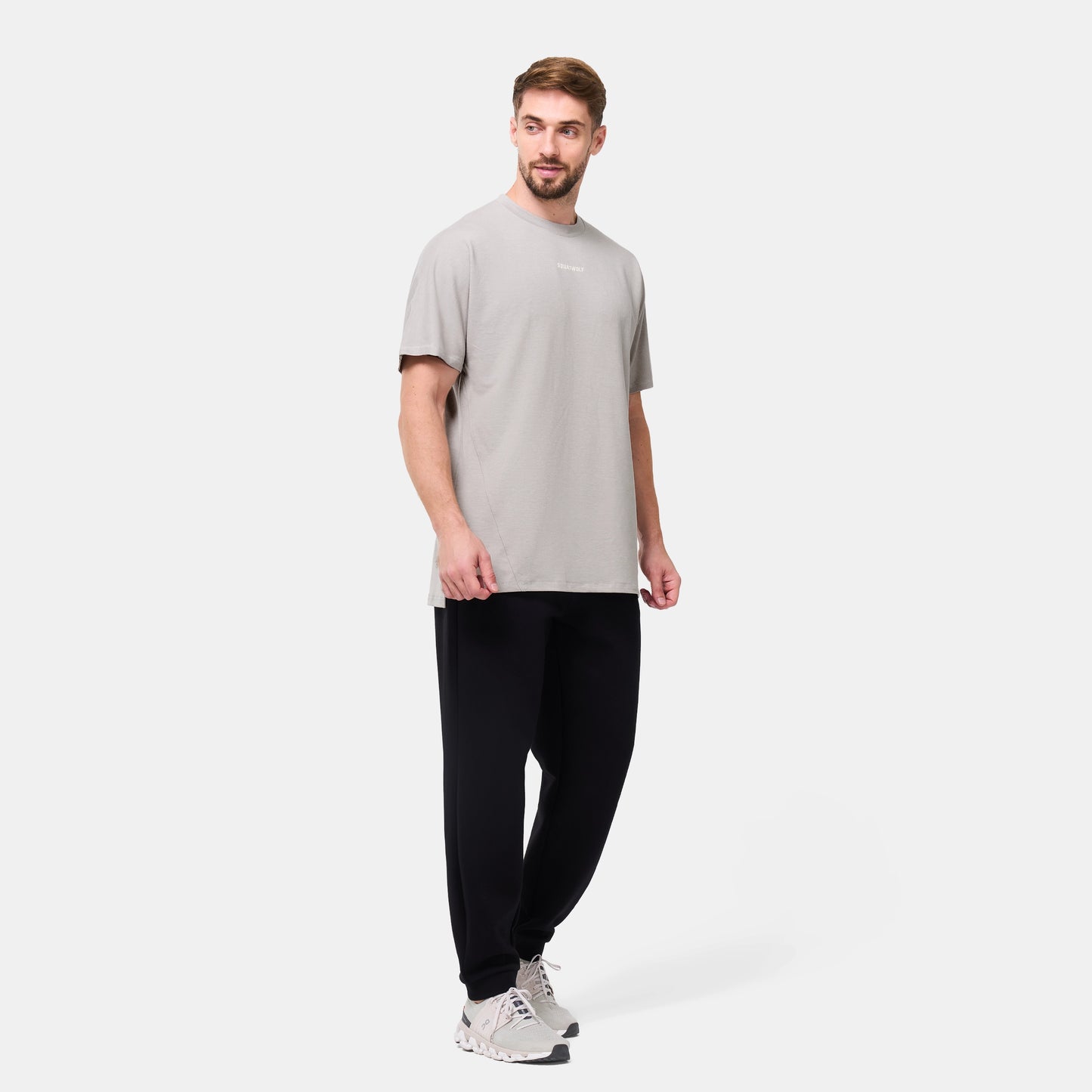 Oversized Pump Cover T-shirt - Paloma Grey Marl