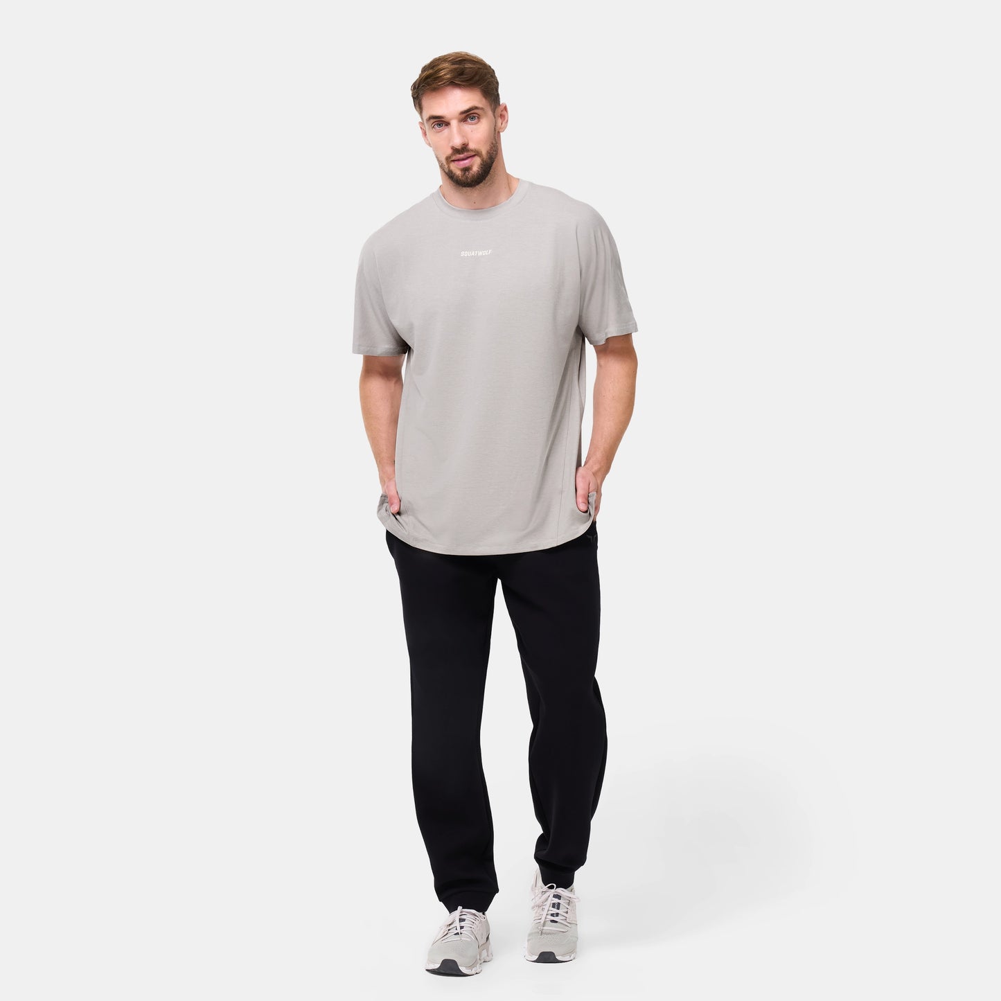 Oversized Pump Cover T-shirt - Paloma Grey Marl