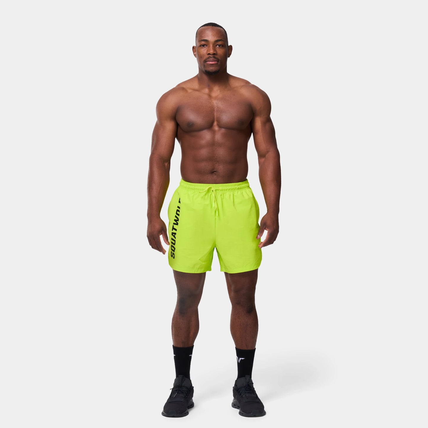 5” Gym-to-Swim Shorts - Fluo Yellow