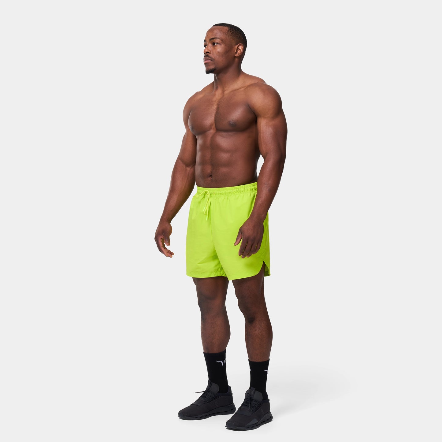 5” Gym-to-Swim Shorts - Fluo Yellow