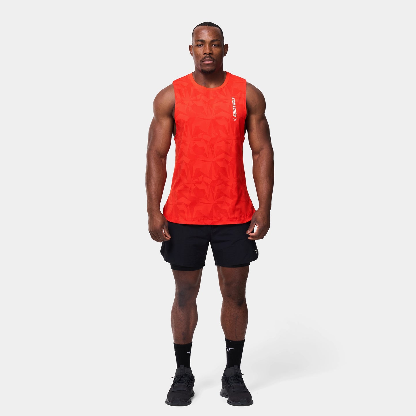 Warrior Cut Off Stringer 2.0 - Orange.Com Dot Camo