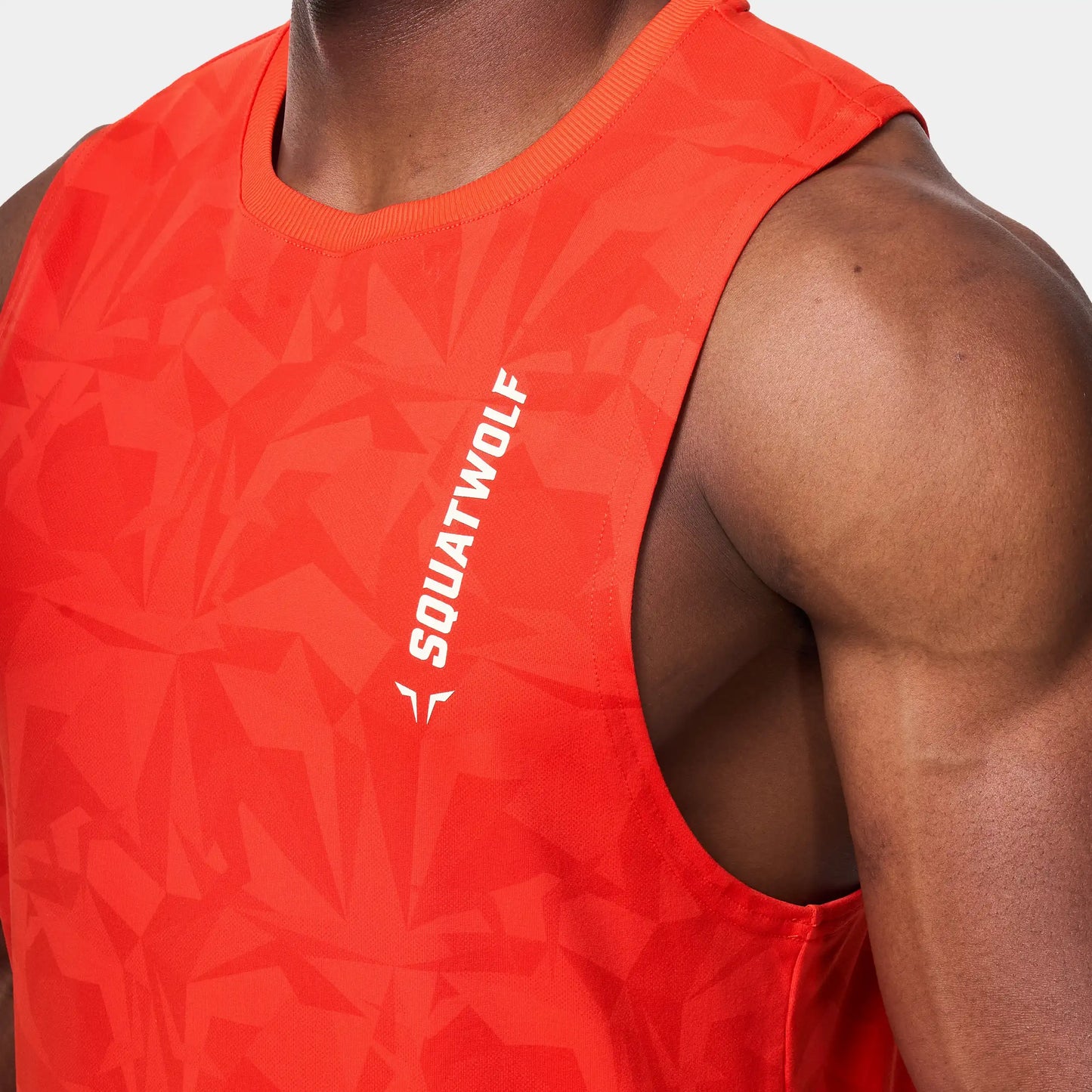 Warrior Cut Off Stringer 2.0 - Orange.Com Dot Camo