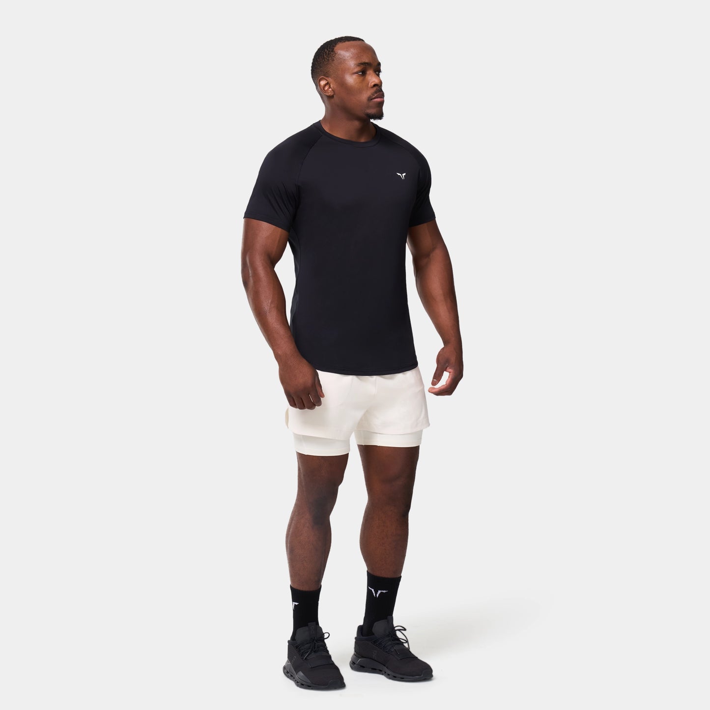 ليمتليس شورت 2 في 1 5" - أبيض لؤلؤي