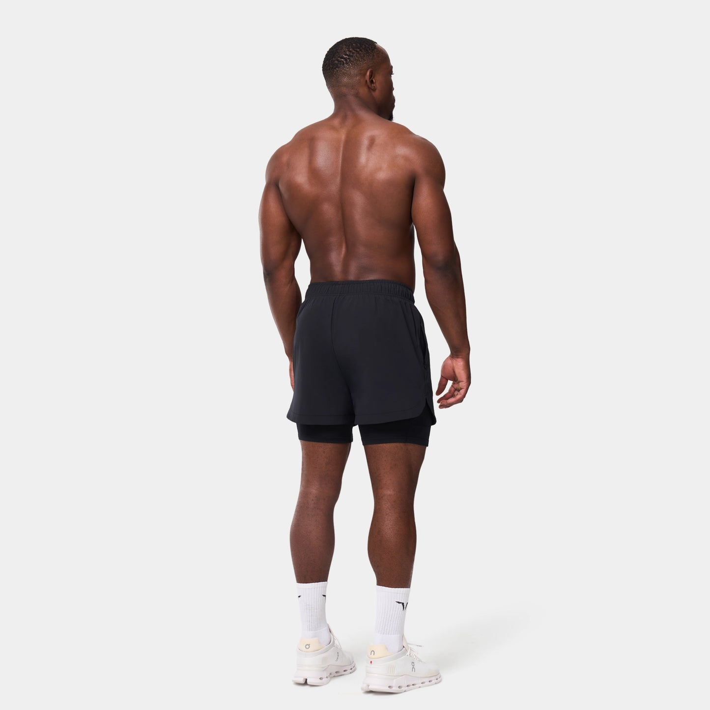 ليمتليس شورت 2 في 1 5" - أسود 