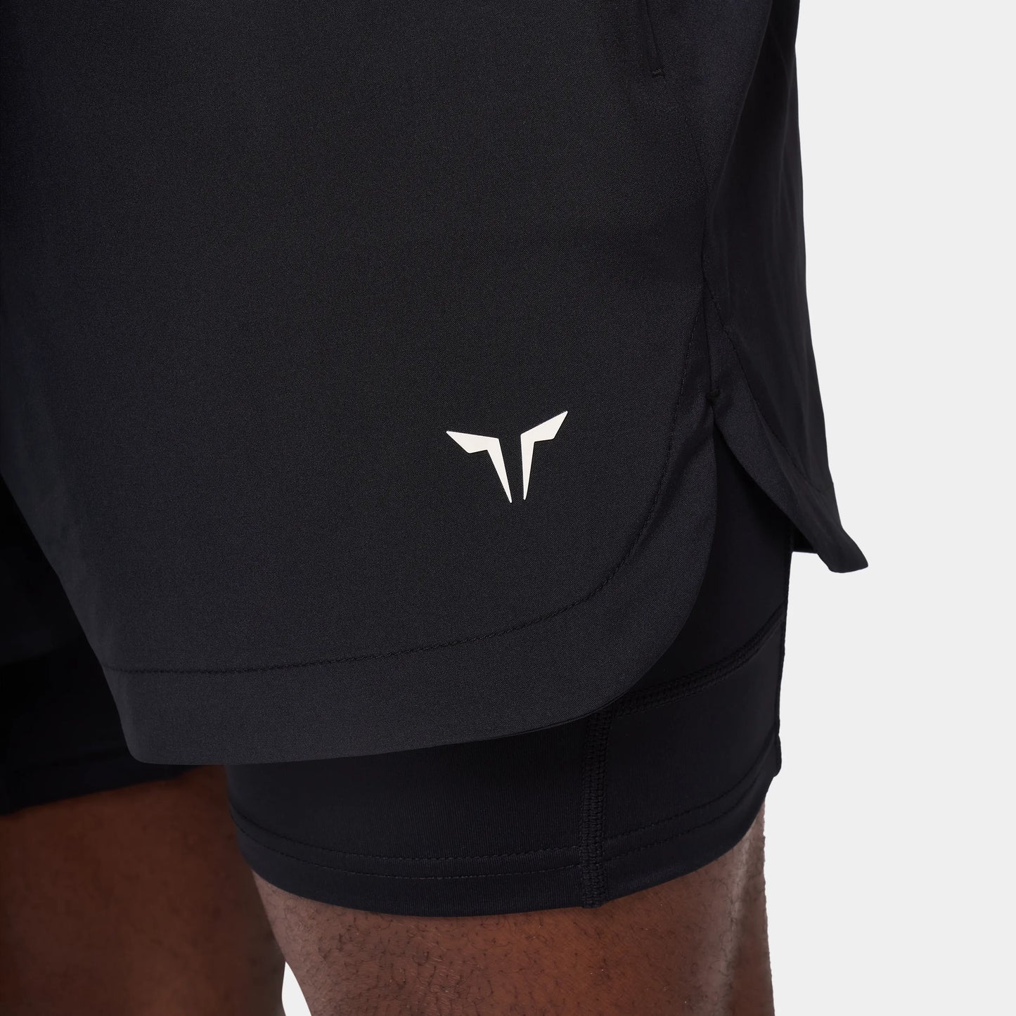 ليمتليس شورت 2 في 1 5" - أسود 