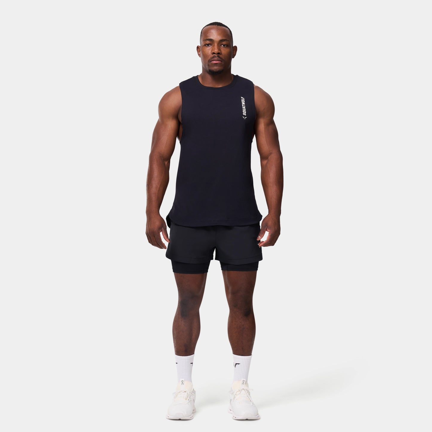 ليمتليس شورت 2 في 1 5" - أسود 