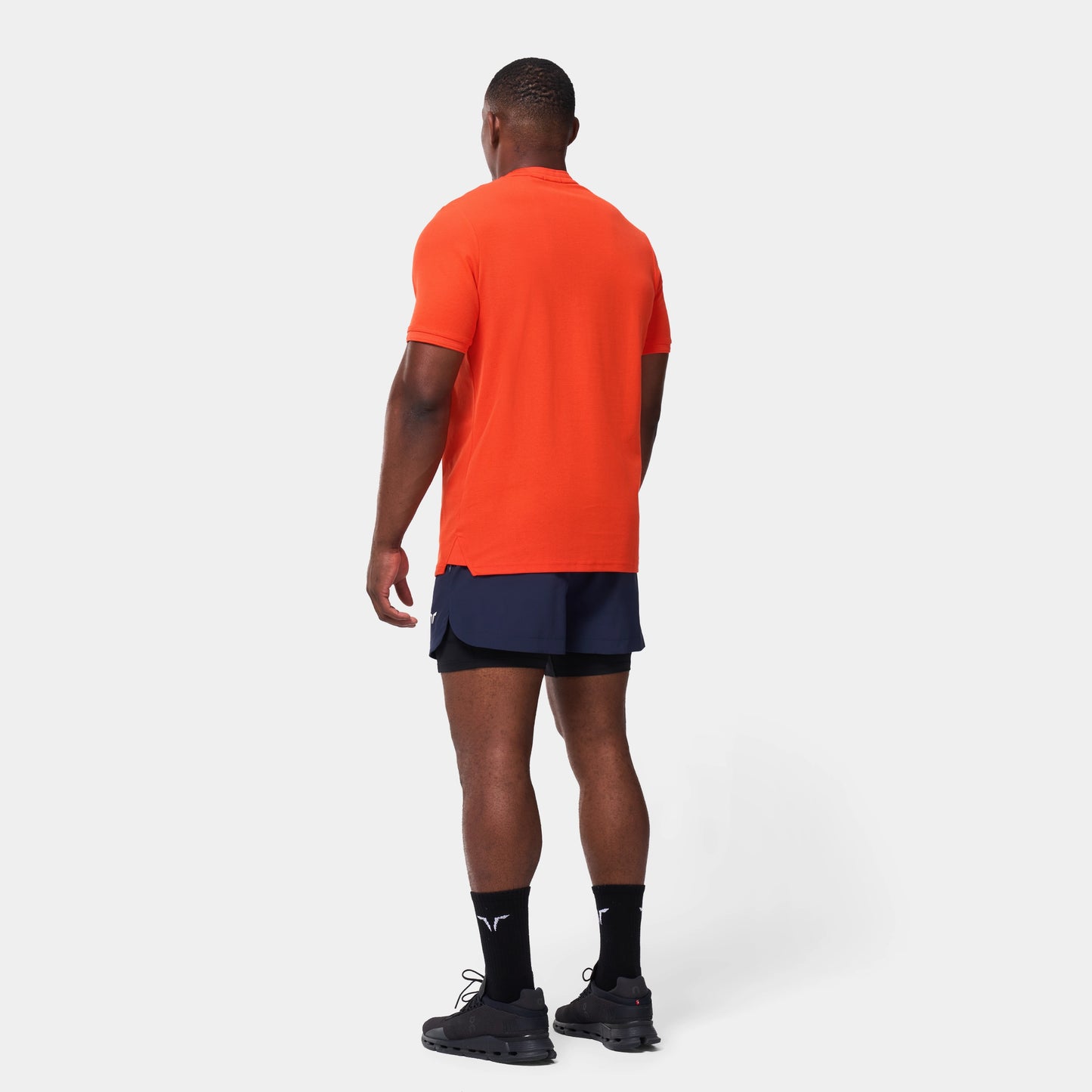 كور تيشرت بياقة مستديرة - برتقالي 