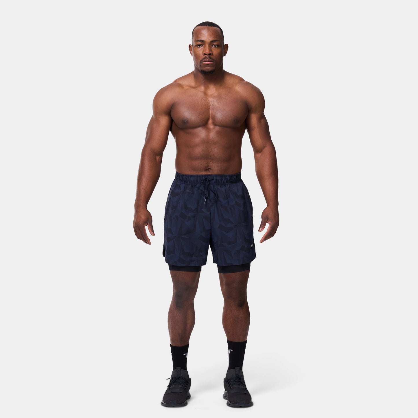 Limitless 2-in-1 7" Shorts - Navy Dot Camo