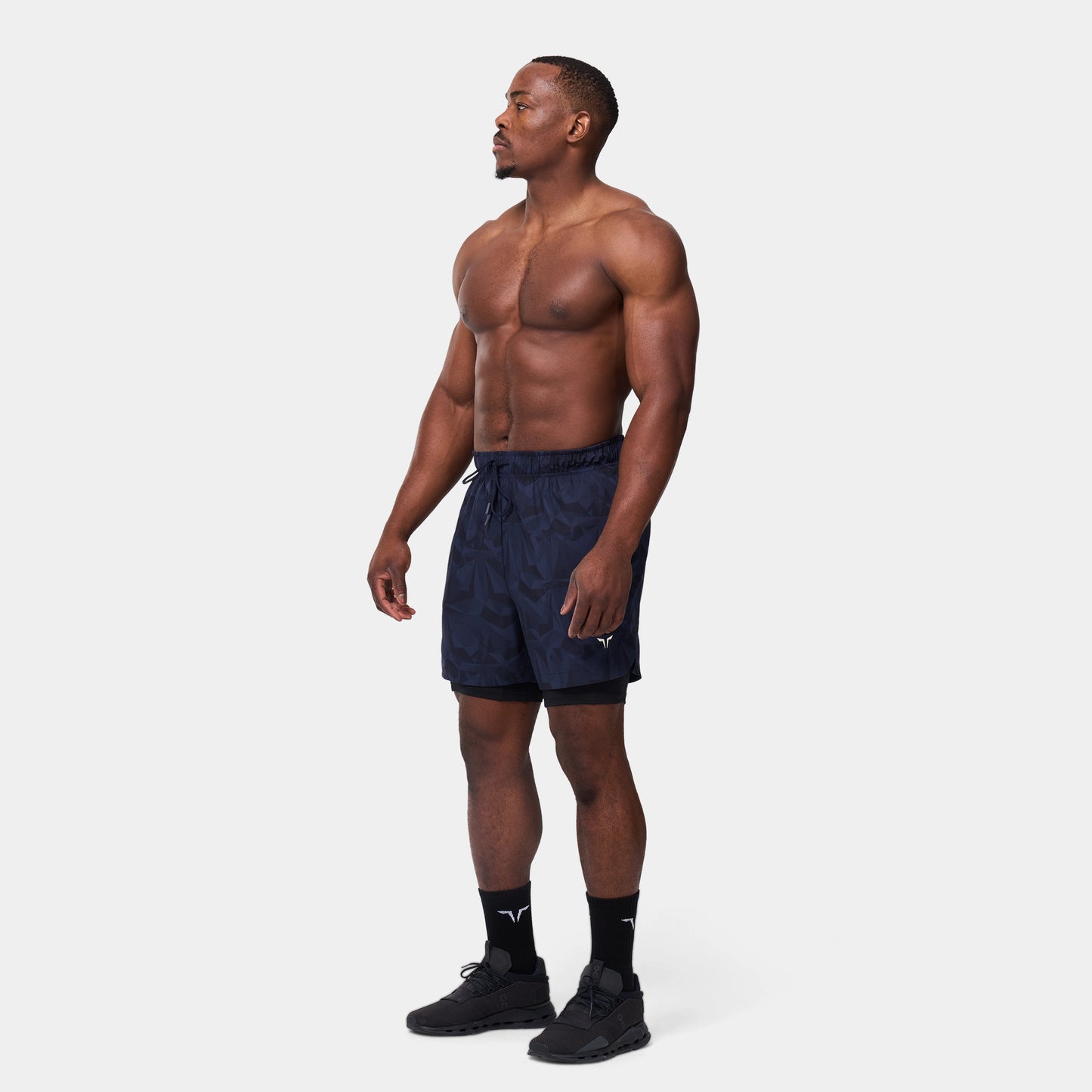 Limitless 2-in-1 7" Shorts - Navy Dot Camo