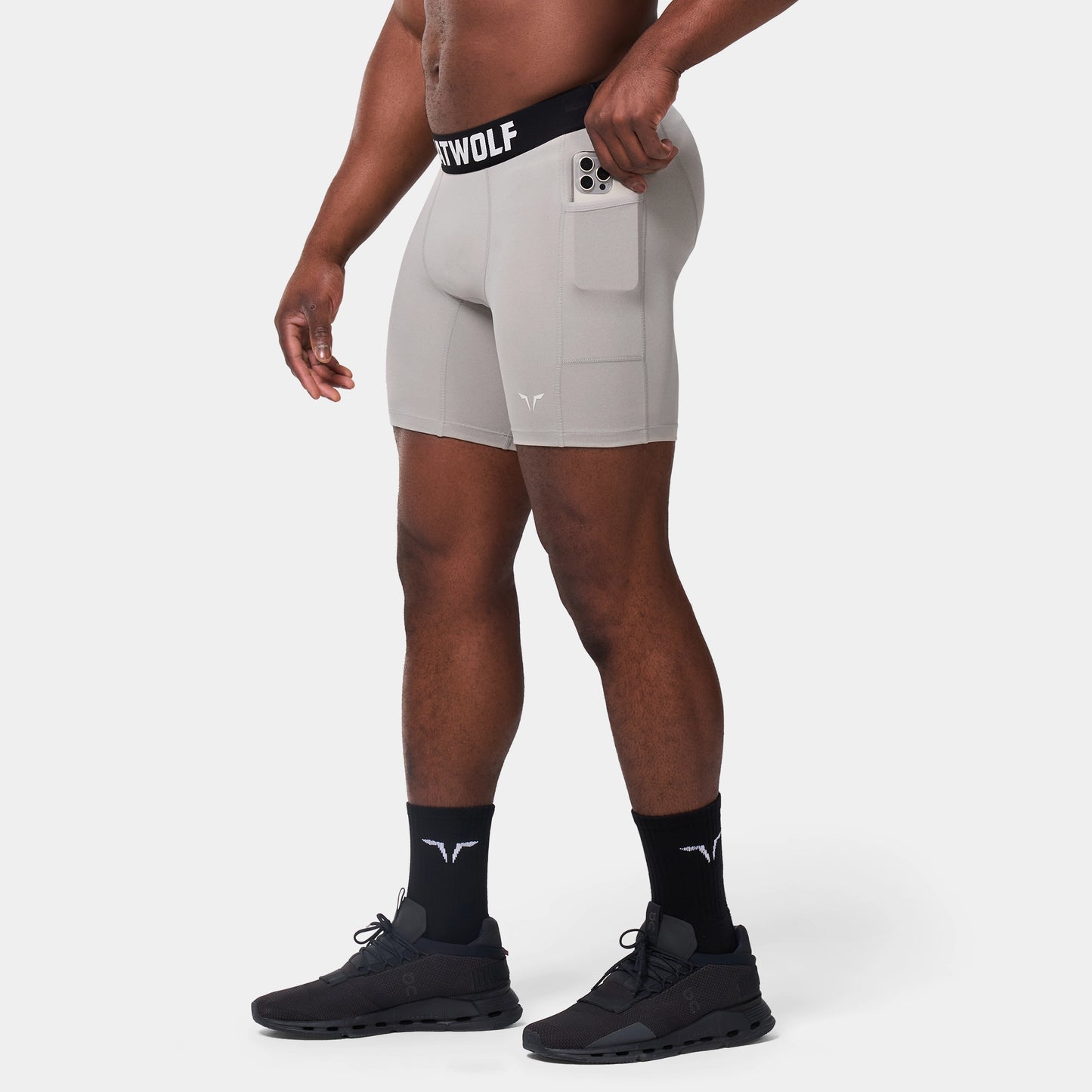 Baselayer Shorts 7" - Paloma Grey Marl