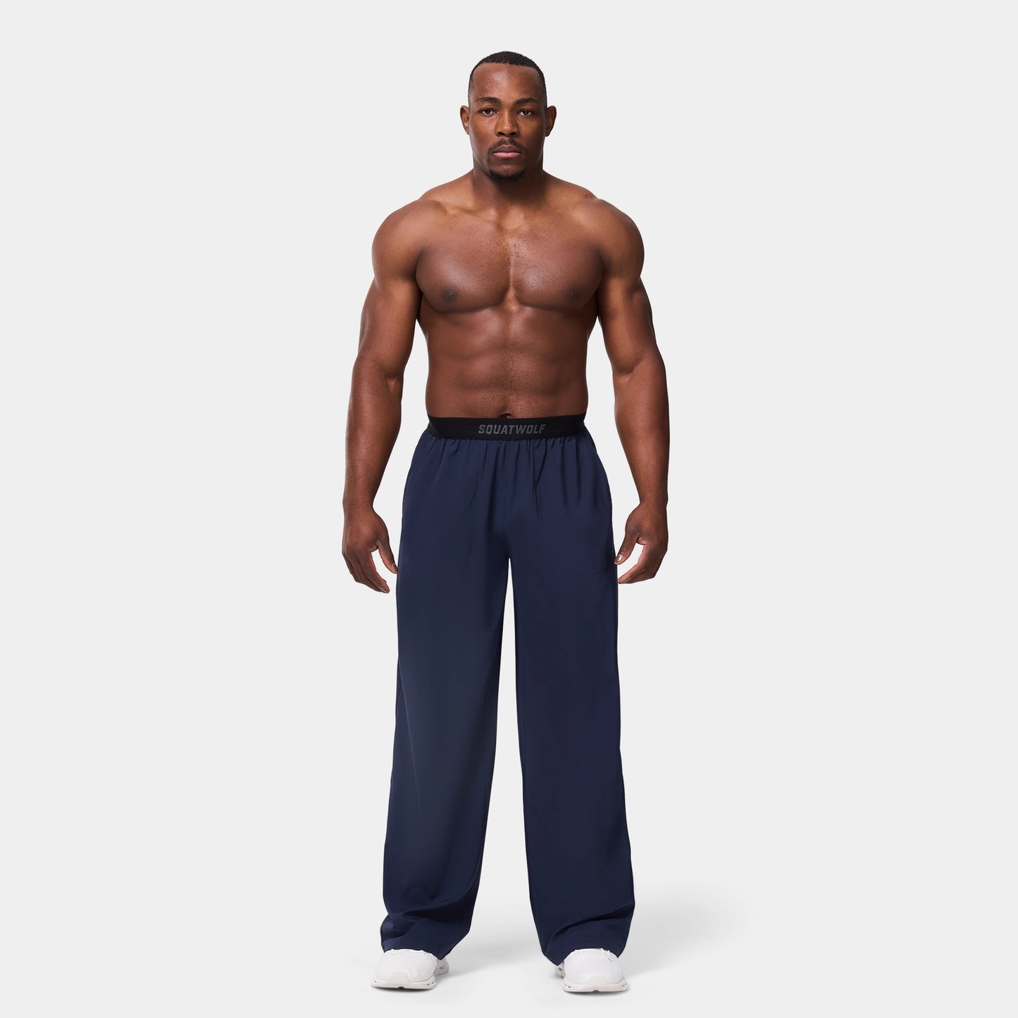 Woven Stretch Joggers - Navy