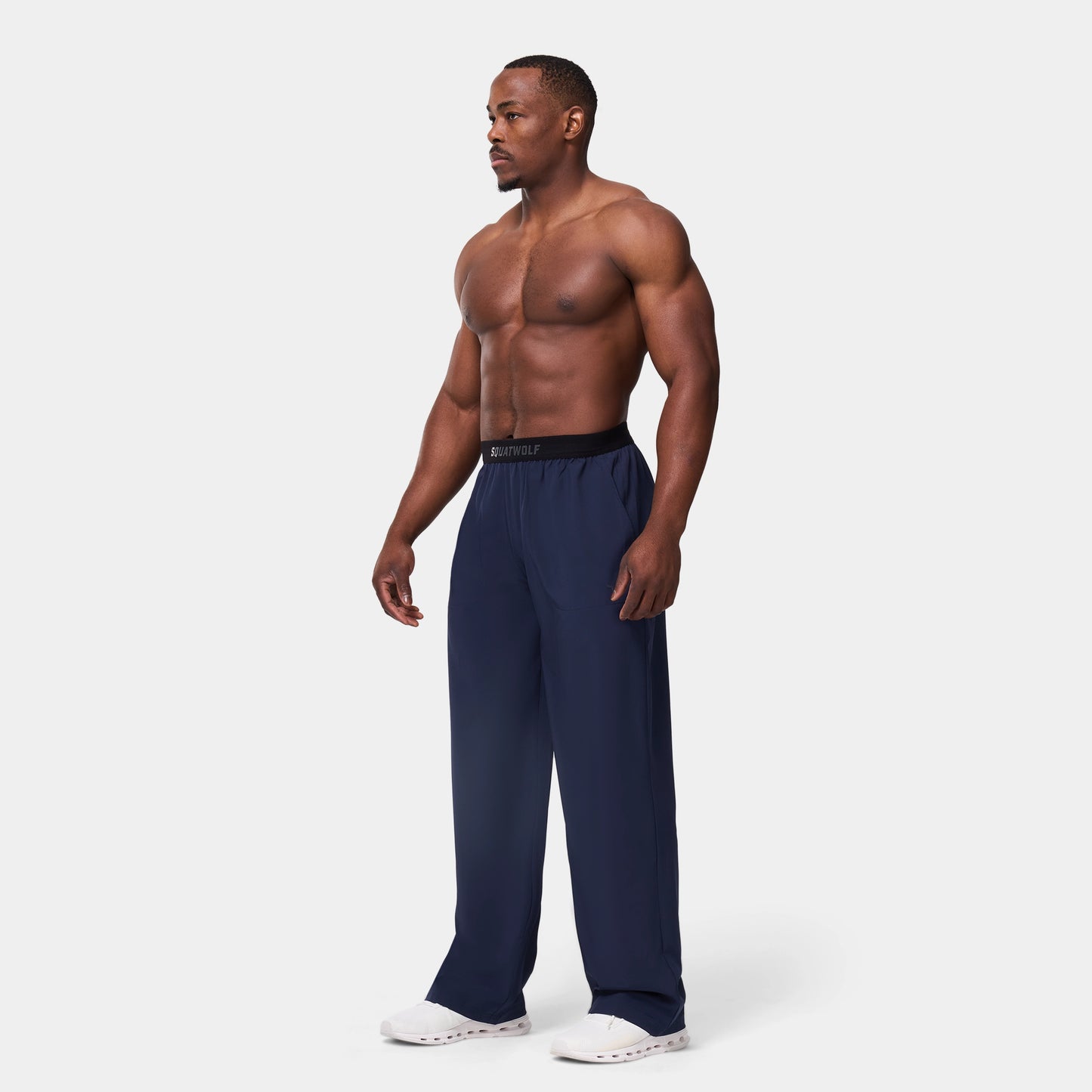 Woven Stretch Joggers - Navy
