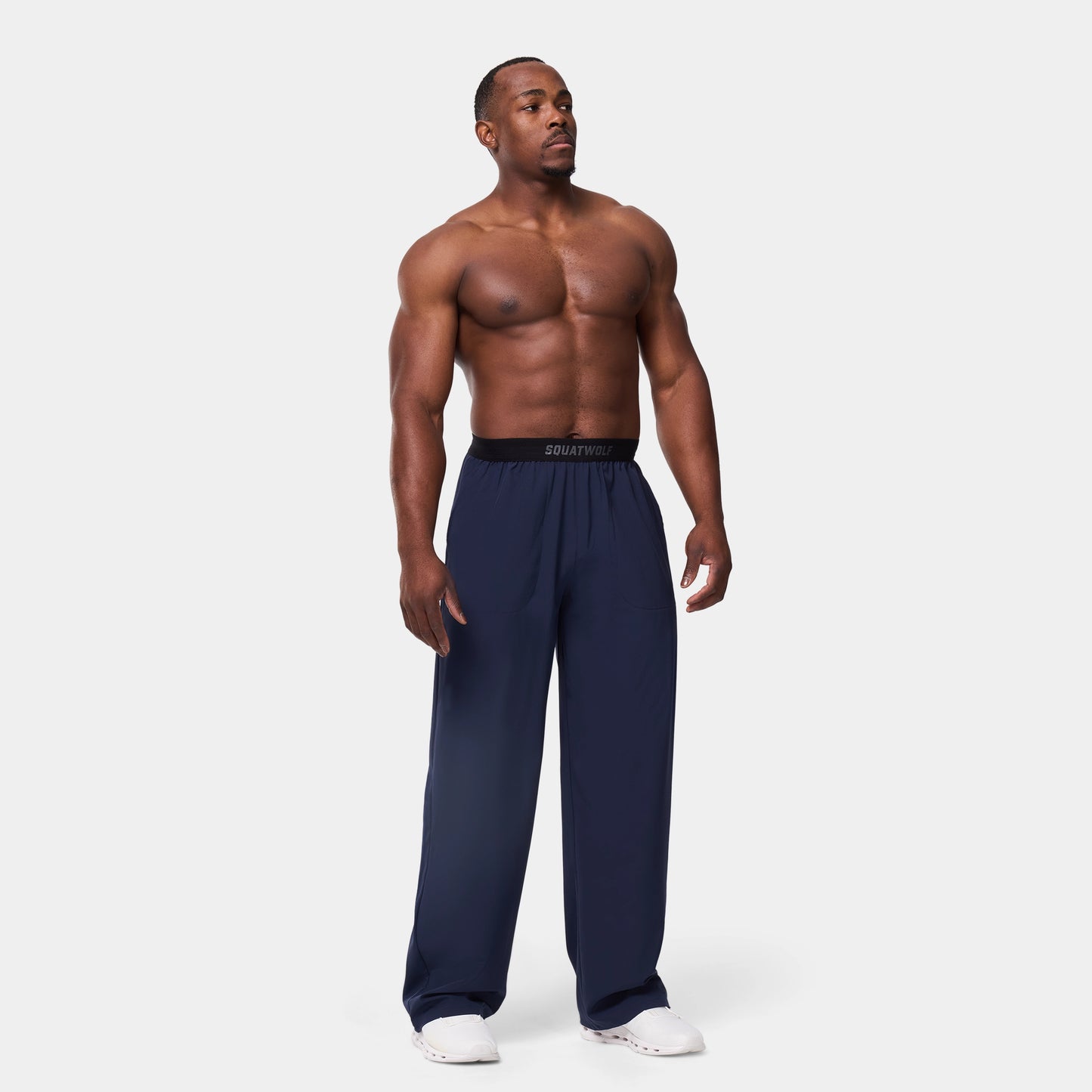 Woven Stretch Joggers - Navy