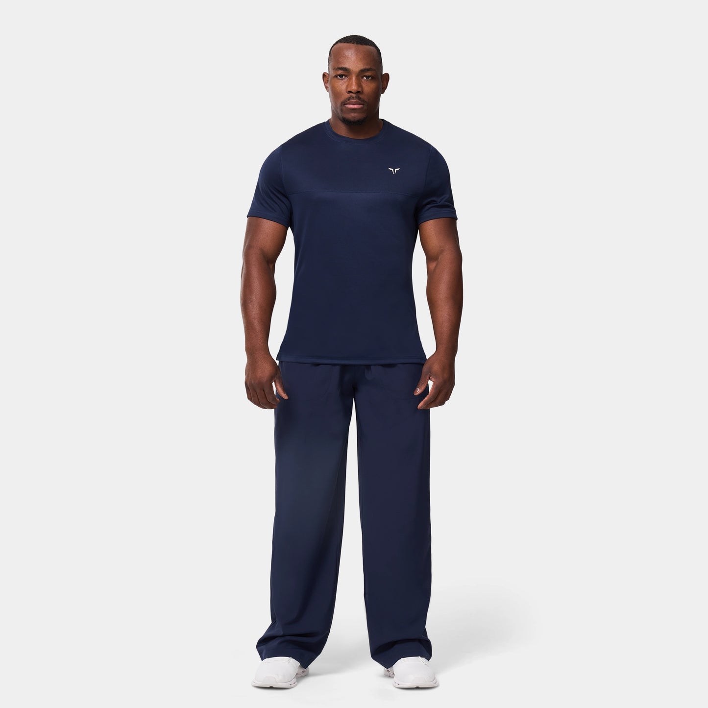 كونتراست تيشيرت -  كحلي