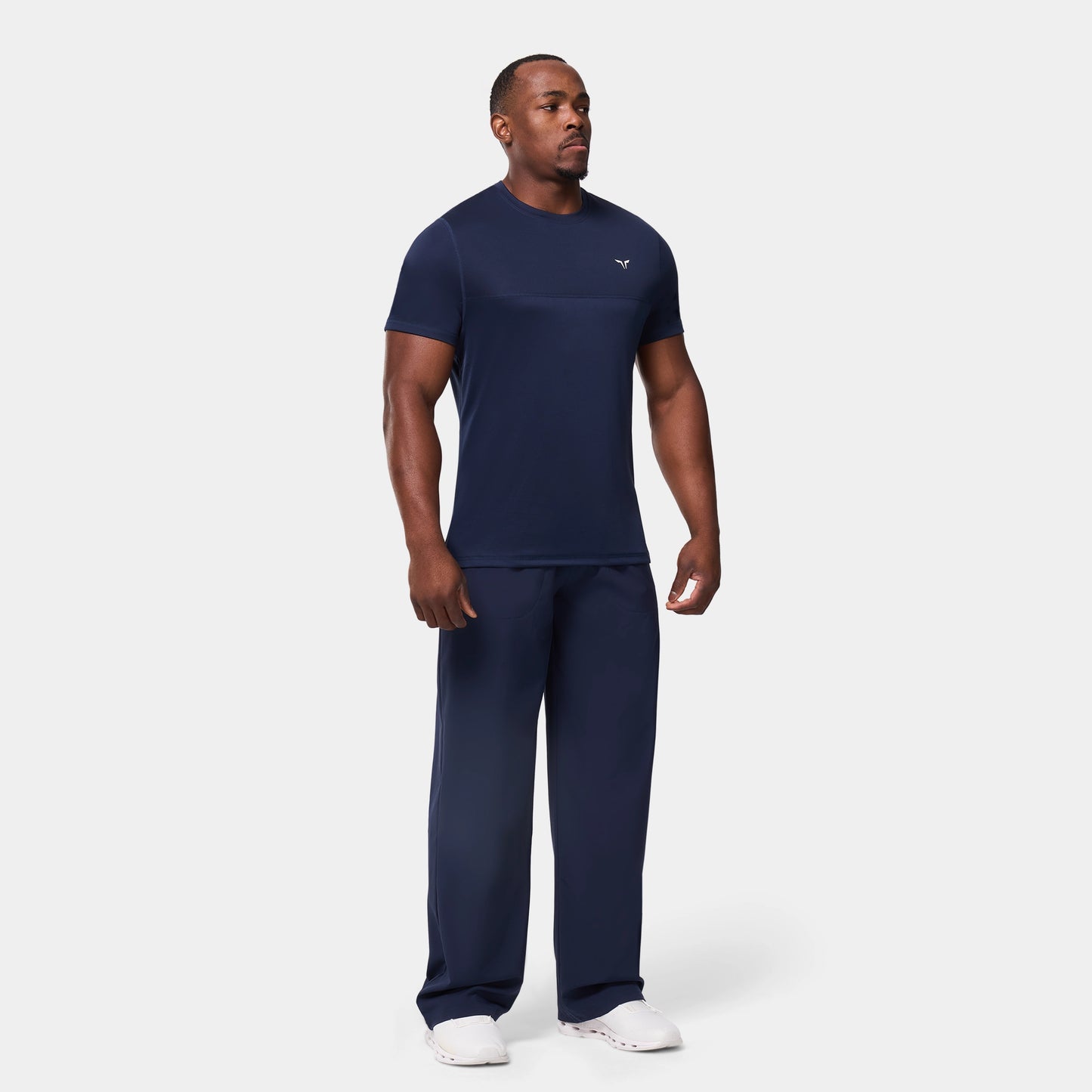 كونتراست تيشيرت -  كحلي