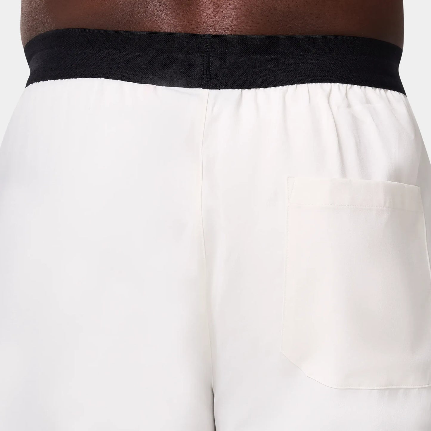 Woven Stretch Joggers - Pearl White