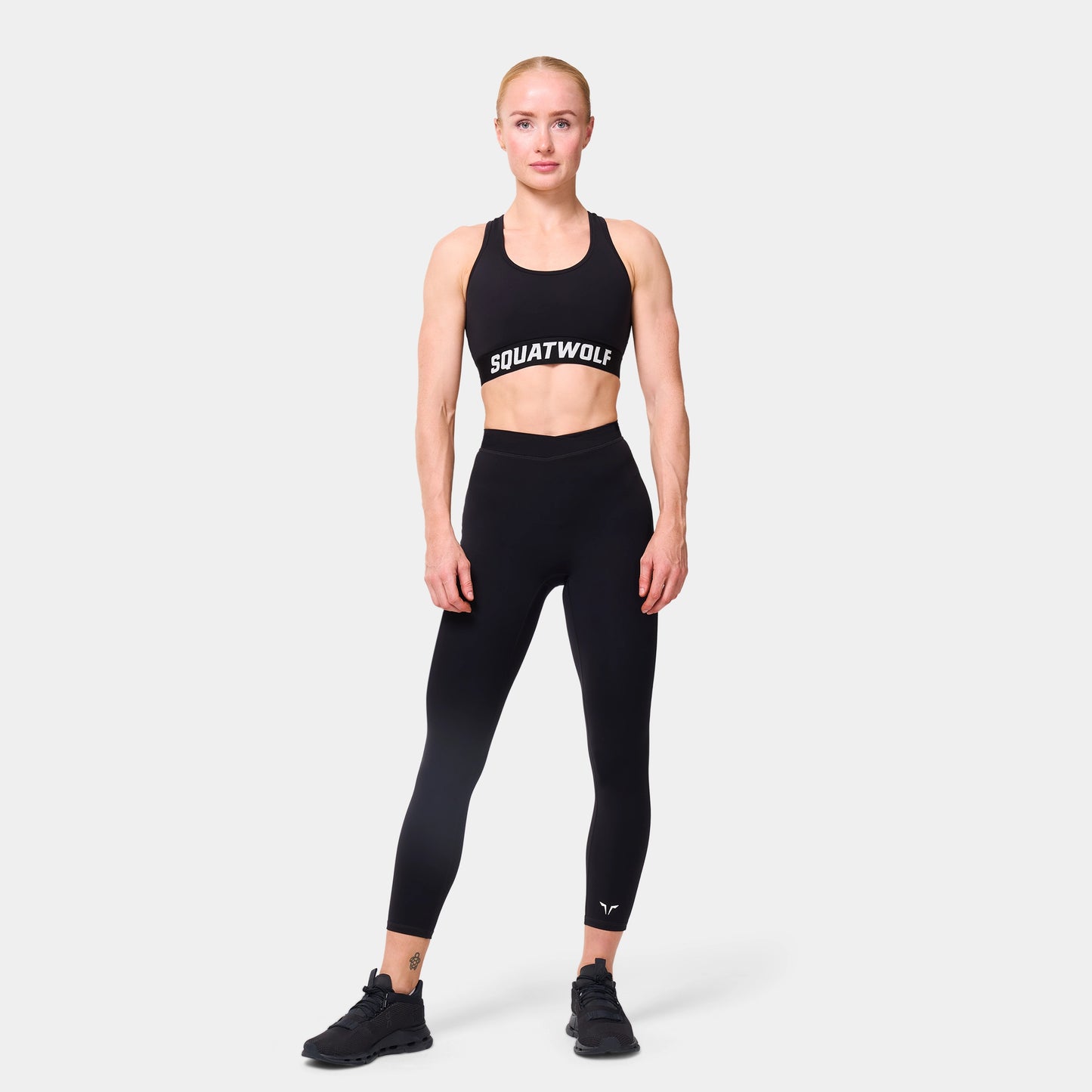 ليقنز 24" بشعار - أسود