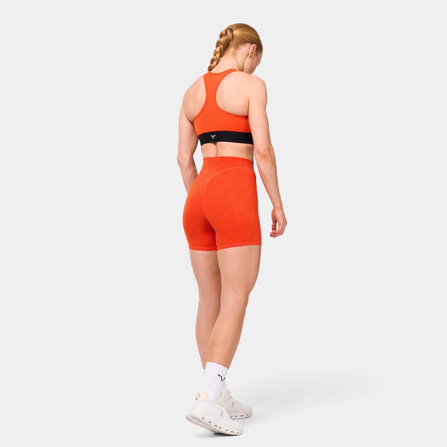 5" Wrap Waist Shorts - Orange.Com & Poinciana Print