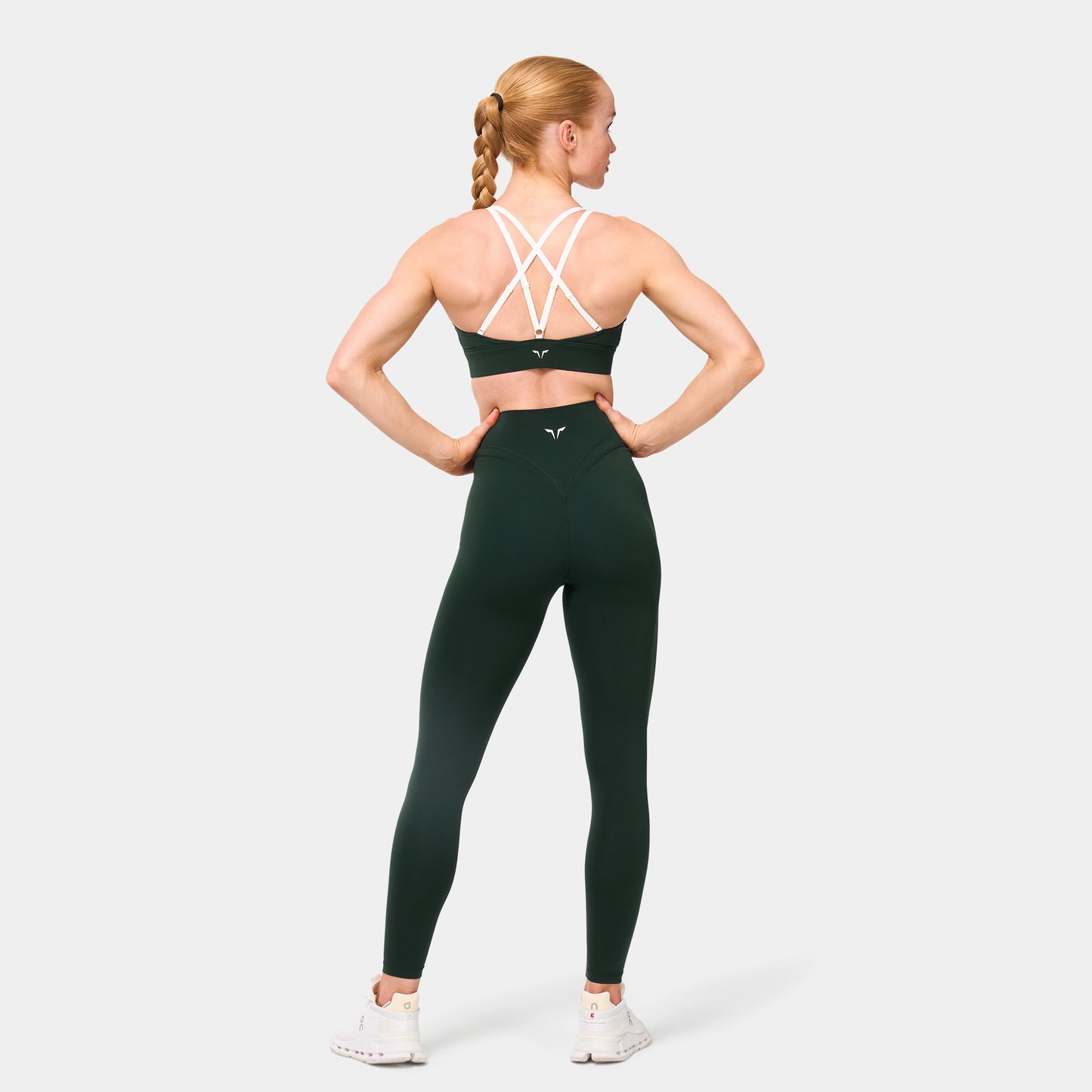 حمالة صدر بتصميم تويست أمامي- أخضر ملكي