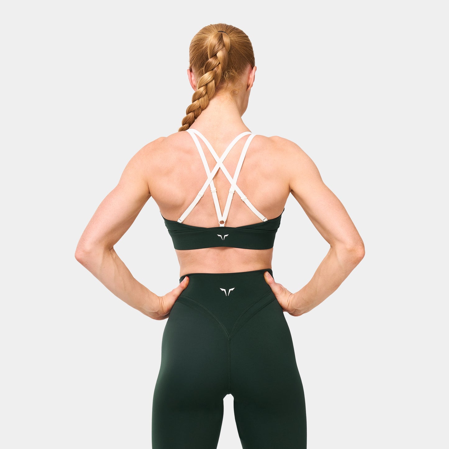 حمالة صدر بتصميم تويست أمامي- أخضر ملكي