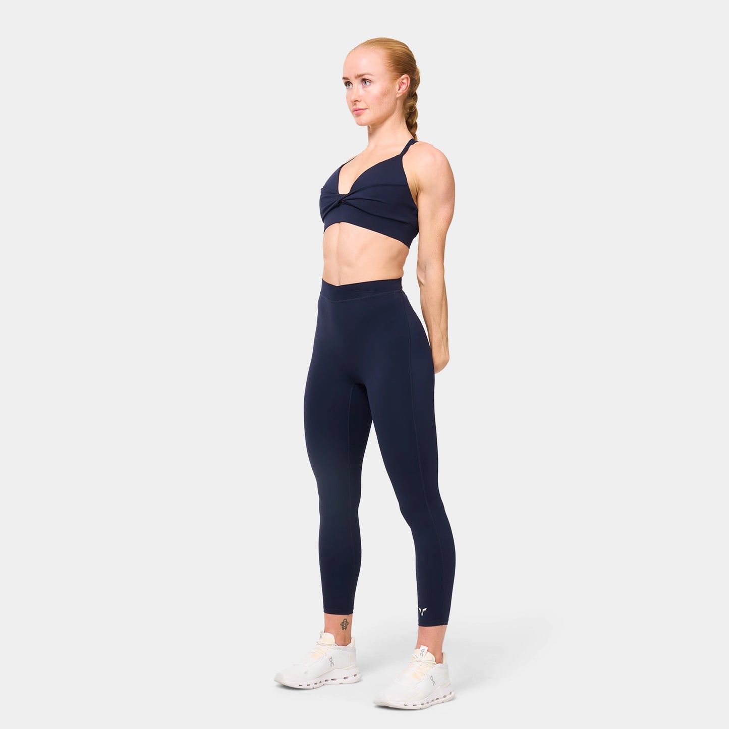 حمالة صدر بتصميم تويست أمامي- كحلي