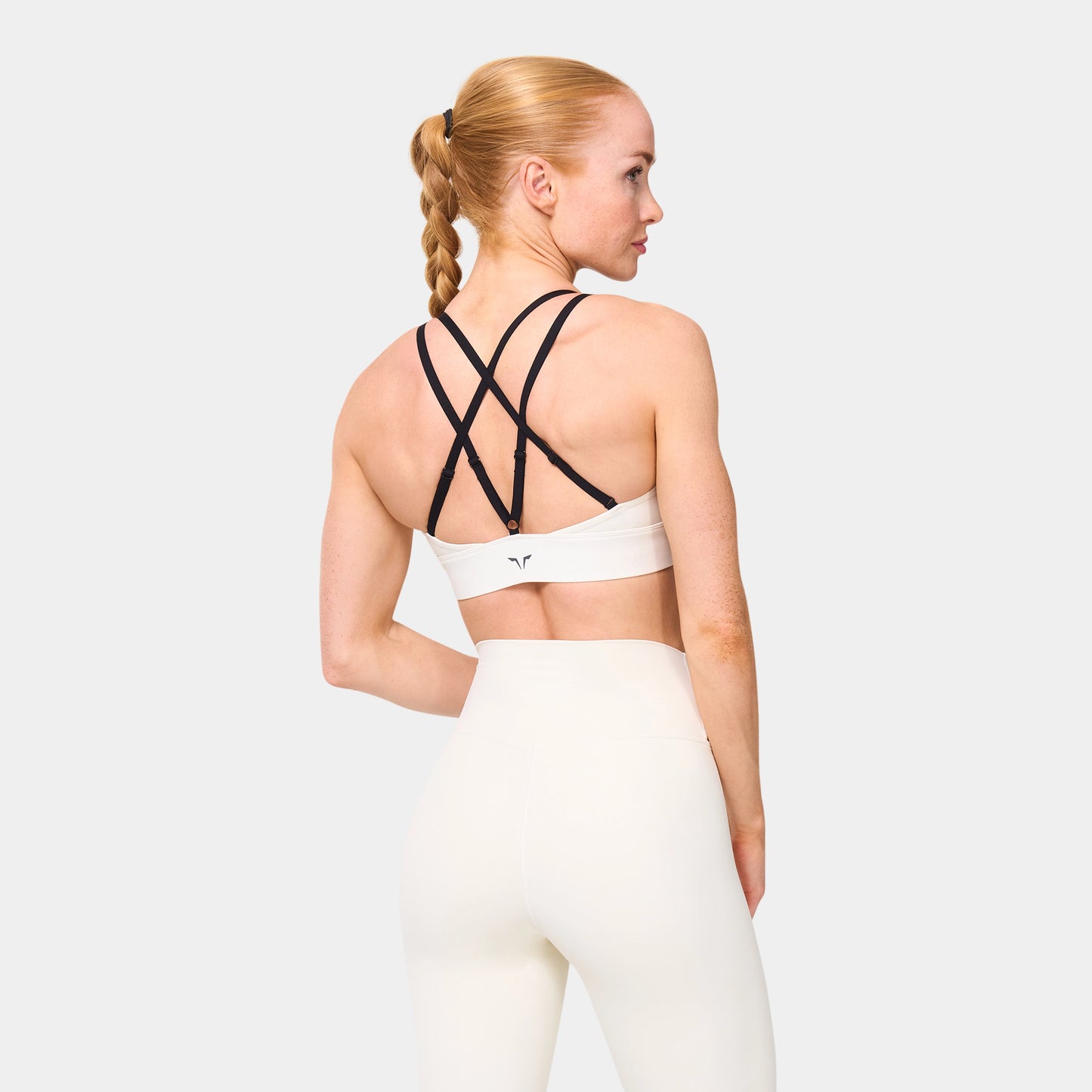 حمالة صدر بتصميم تويست أمامي- أبيض لؤلؤي