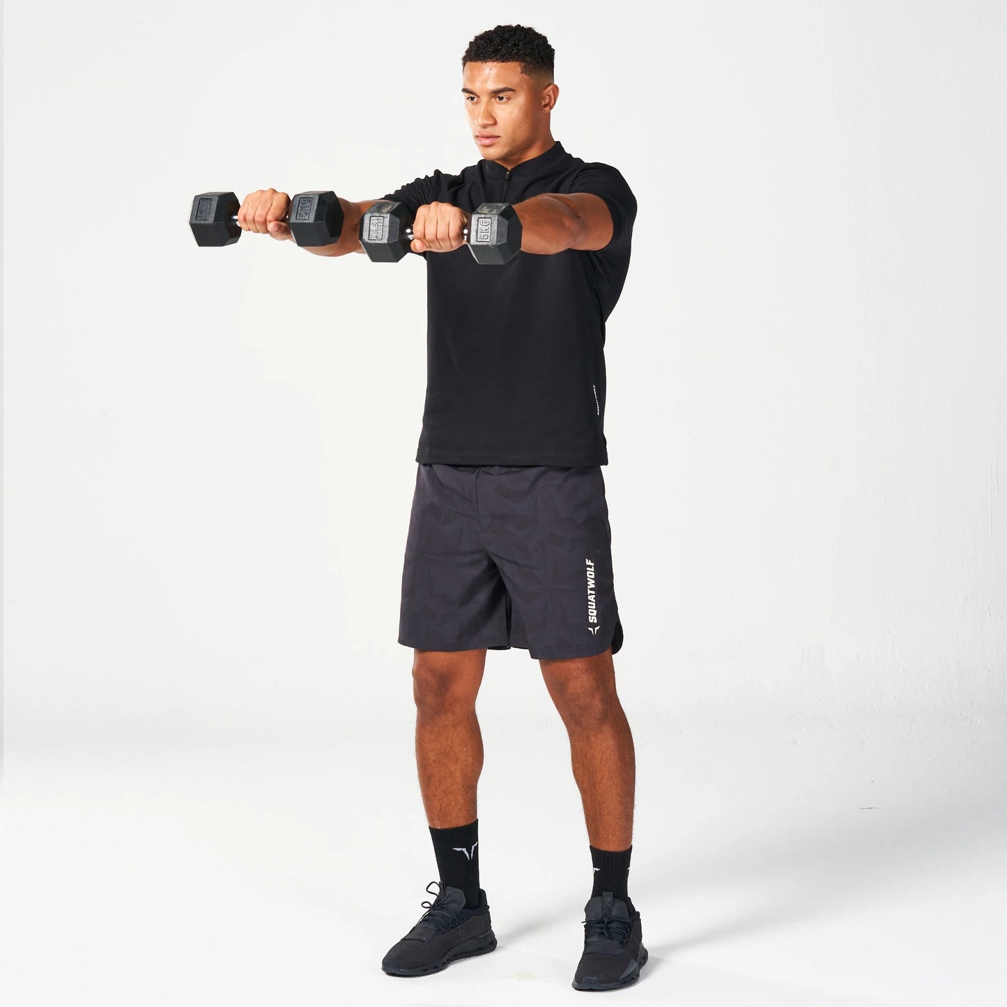 تيشيرت كور للركض - أسود