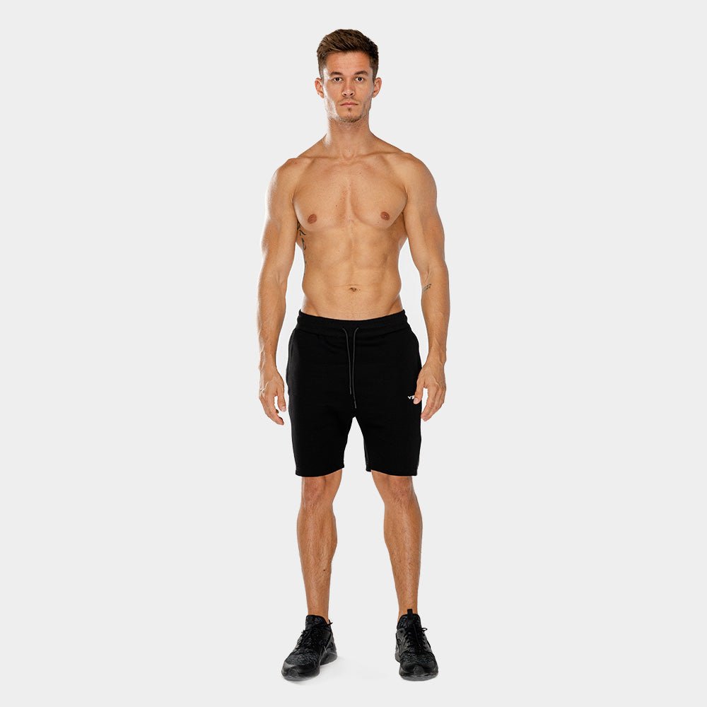 squatwolf-short-for-men-warrior-panel-shorts-black-workout-gym-wear