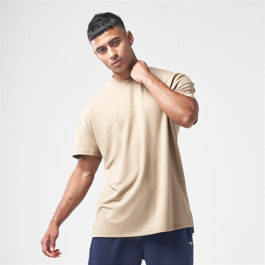 squatwolf-gym-wear-essential-oversized-tee-sand-workout-shirts-for-men