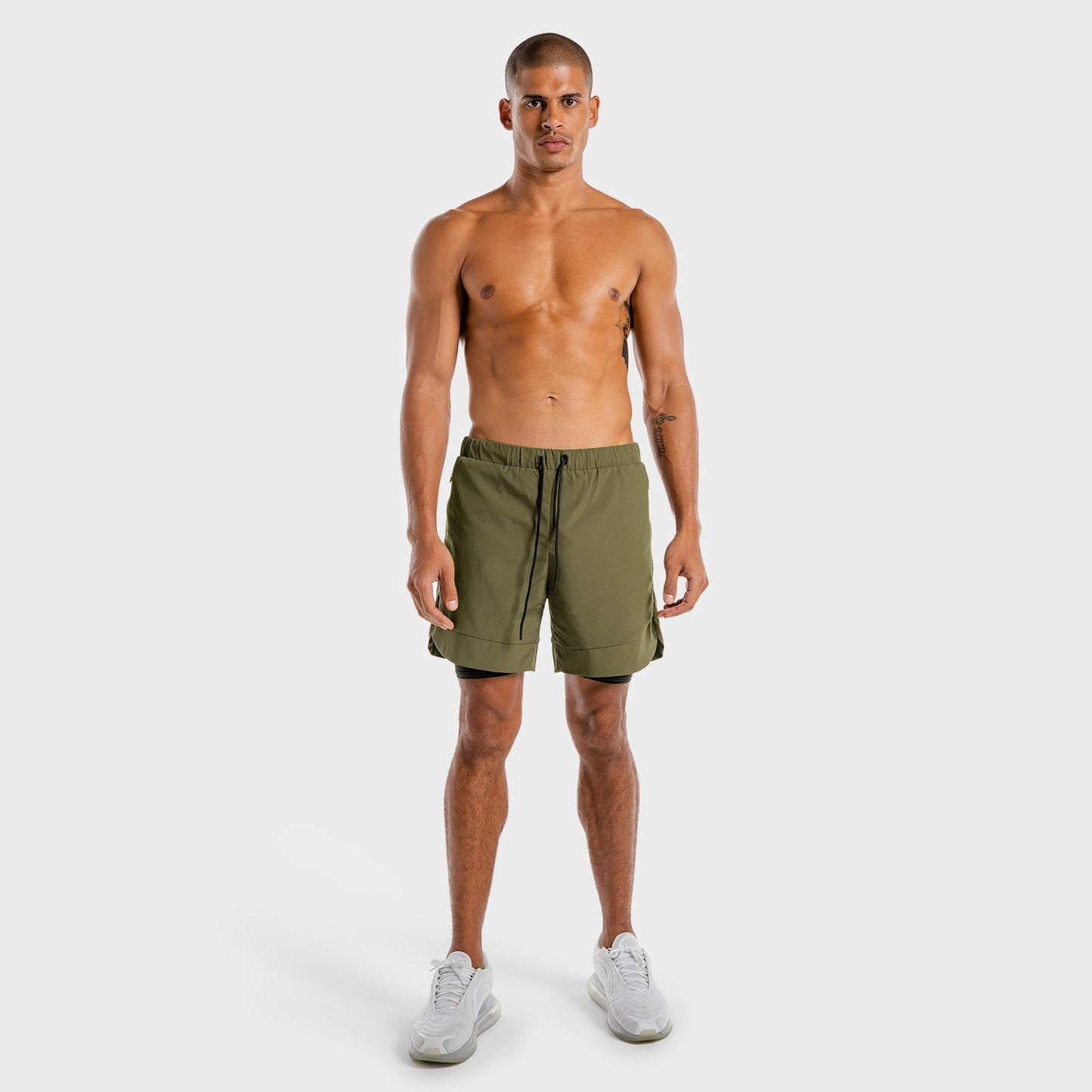 squatwolf-workout-short-for-men-limitless-2-in-1-shorts-khaki-black-gym-wear