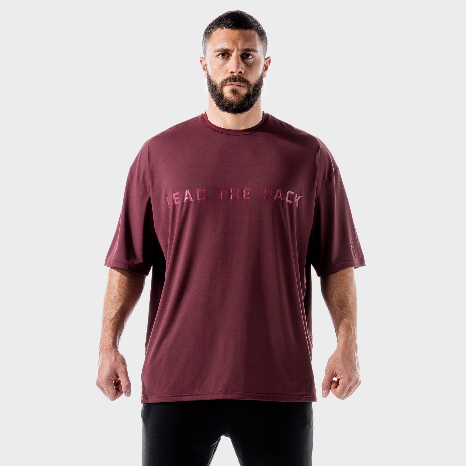 squatwolf-gym-wear-lab-360-oversized-tee-maroon-workout-shirts-for-men