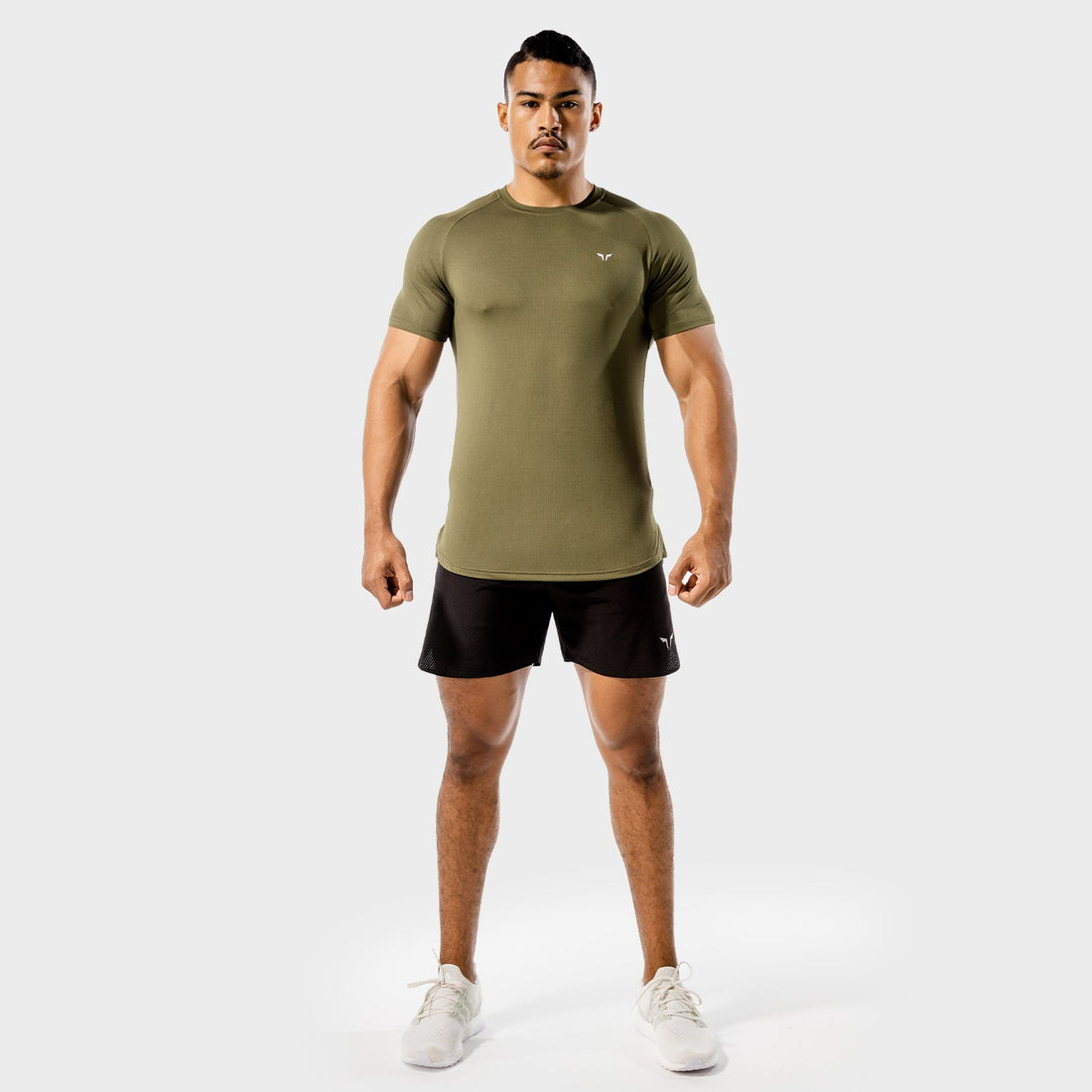 squatwolf-gym-wear-core-mesh-tee-khaki-workout-shirts-for-men