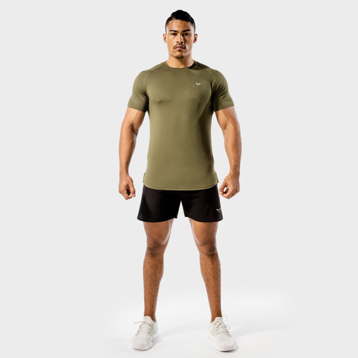squatwolf-gym-wear-core-mesh-tee-khaki-workout-shirts-for-men