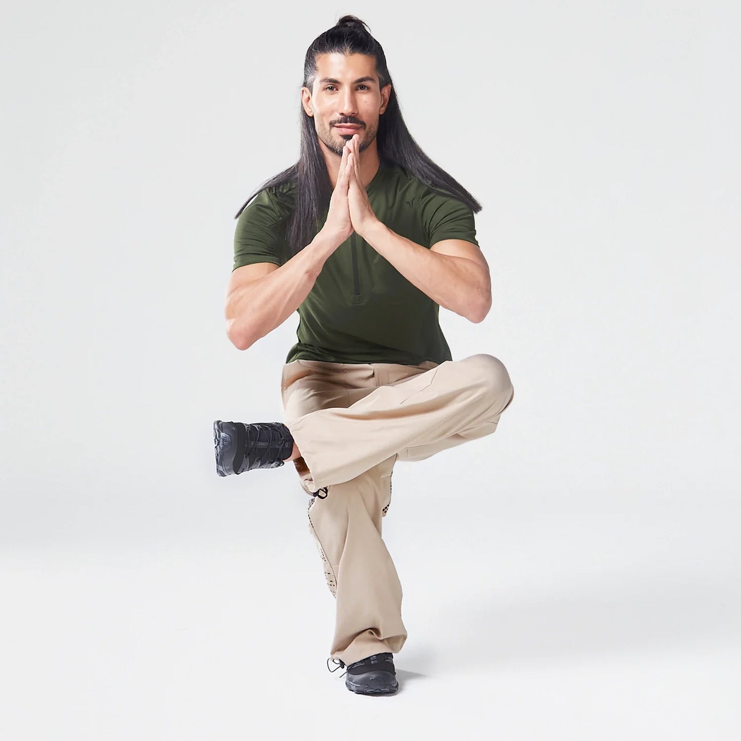 Code Zipped Urban T-shirt - Kombu Green