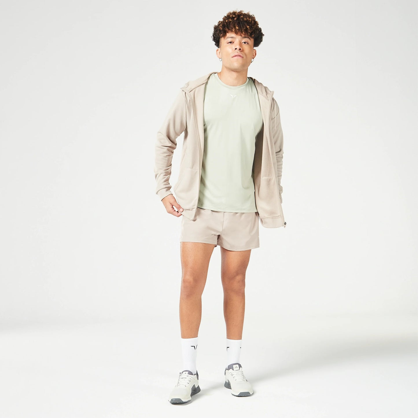 Essential Zipped Hoodie - Cobblestone