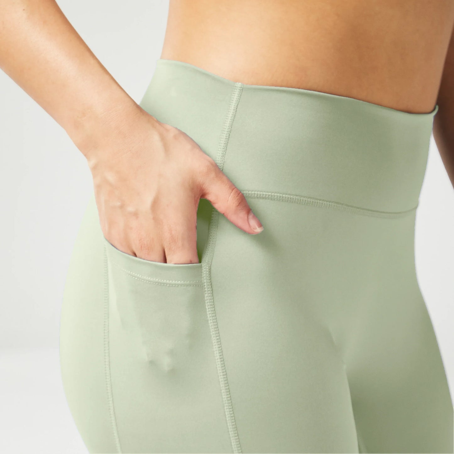 Essential Mid-Rise Leggings 24" - Desert Sage