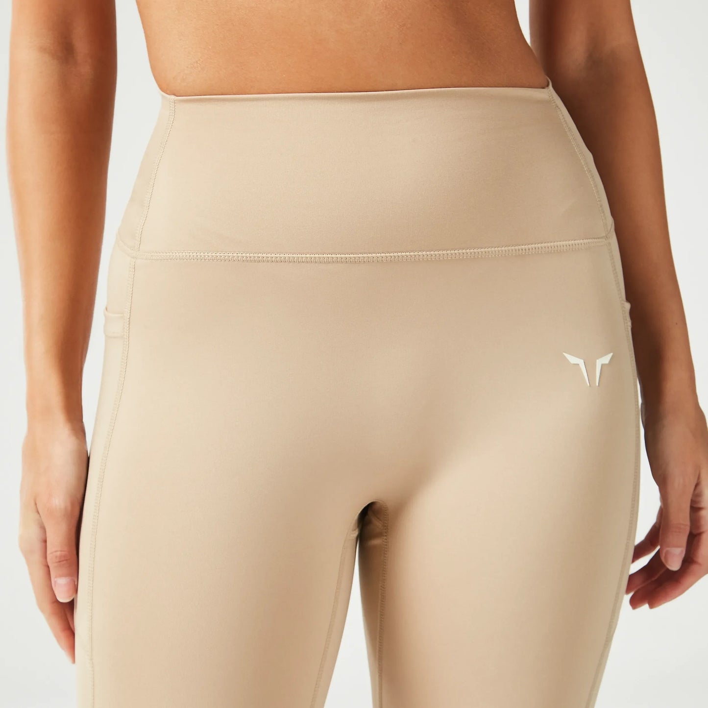 ليقينز بخصر مرتفع 21"- ترابي