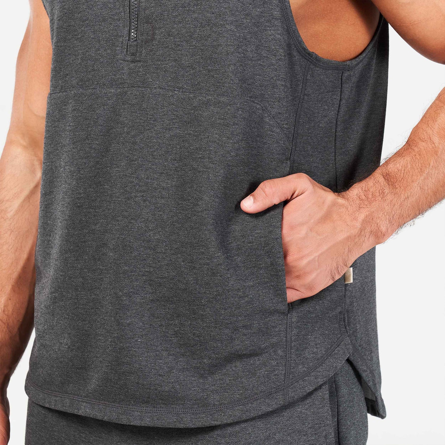 squatwolf-gym-wear-golden-era-new-school-hooded-tank-black-marl-workout-tank-tops-for-men