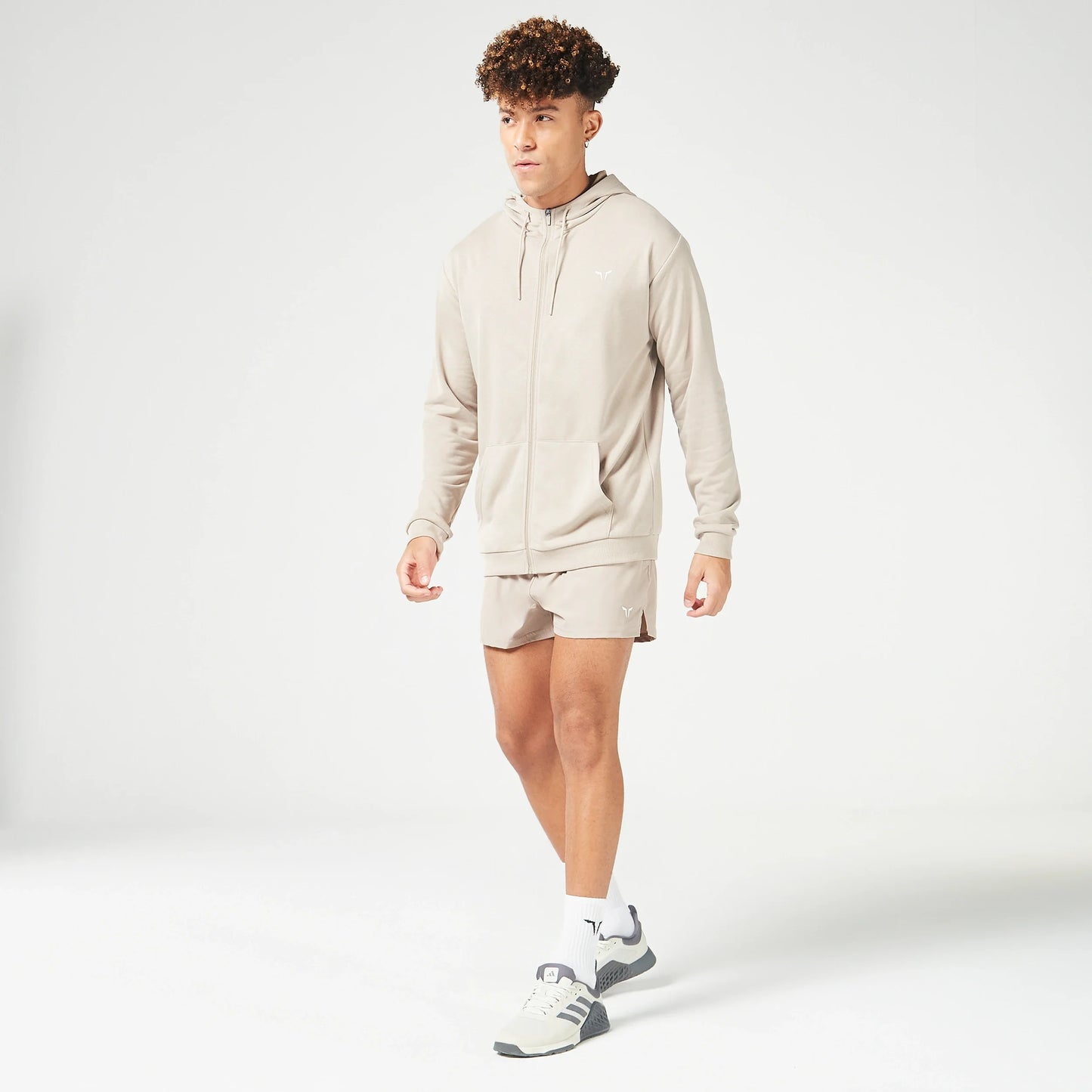 Essential Zipped Hoodie - Cobblestone