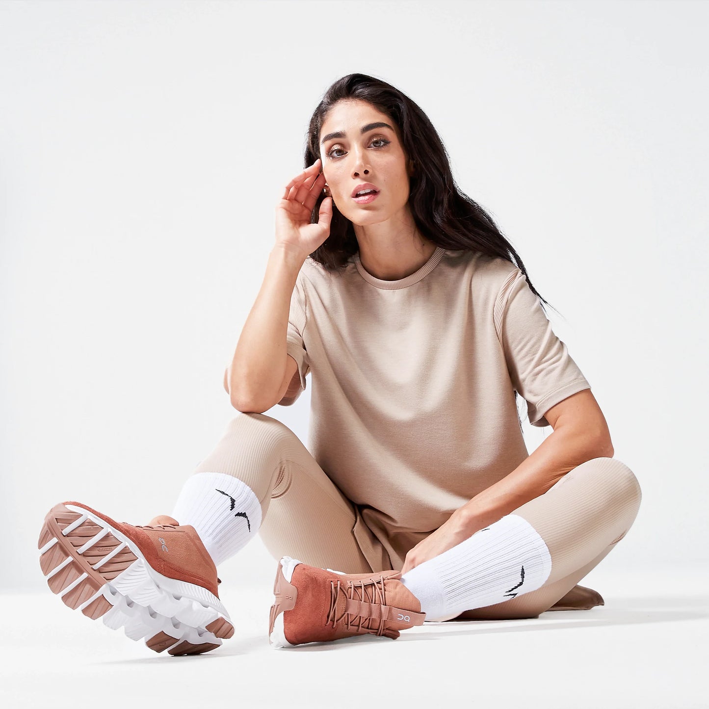 Code Oversized Drip T-shirt - Cobblestone Marl