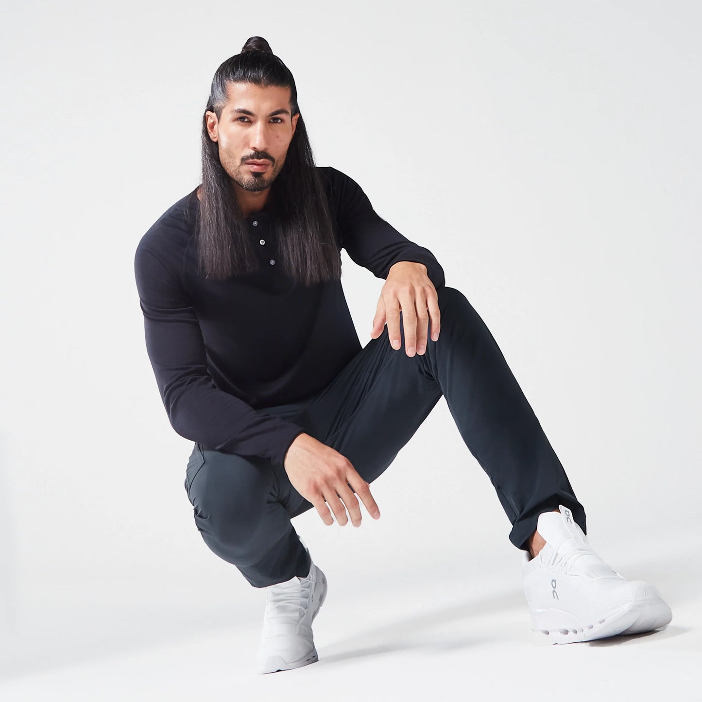 Code Urban Henley T-shirt - Black